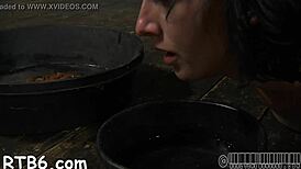 I see the lovely lass receiving facial punishment with hardcore cunt drilling