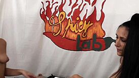 yong lesbian vs milf with luna dark and clara caleo, damn intense!