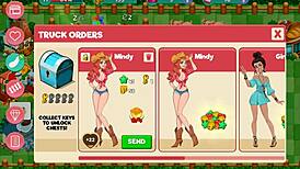 Nutaku booty farm hentai game part 08 features big ass flashing by a sexy milf.