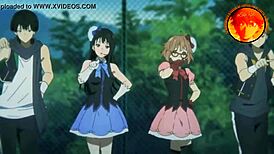 I spit in her ass and she screams in this anime Uedu Kun