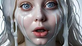 anime face painting with 100 ai facials feels unreal to me