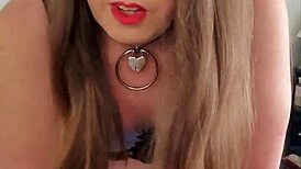 brunette tranny riding pillow solo