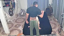 check out this latina couple getting hardcore assfucking and anal in the kennel camera