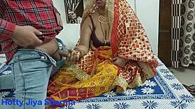 husband and wife enjoy quick homemade moment after karva chauth fast