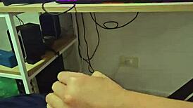 i visited my content editor and his big penis got hard, so i fucked him hard