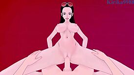 Nami og Nico Robin går amok i intens POV sex i One Piece hentai