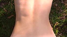 Perfect Body Girl Gets Anal Creampie Outdoors