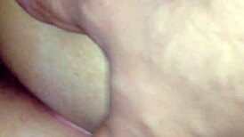 Mexican prostitute bent over in intense doggystyle