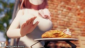 Watch the benevolent bunny's ass expand in this cartoon 😍