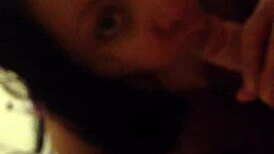 Mature Latina Anna Maria Gives Retro POV Blowjob to Husband