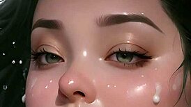 anime face painting with 100 ai facials feels unreal to me