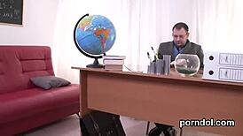 Erotic College Girl Seduced by Senior Teacher Hard