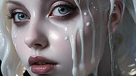 anime face painting with 100 ai facials feels unreal to me