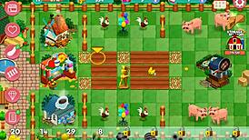 Nutaku booty farm hentai game part 08 features big ass flashing by a sexy milf.