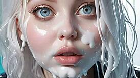 anime face painting with 100 ai facials feels unreal to me