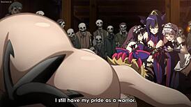 anime queens blade vanquished queens get wild in garage fanservice compilation