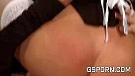 Brunette Maid Screws Hard