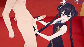 Ryuuge Kisaki And Asagiri Suou Engage In Intense Sex With Creampie In Blue Archive Hentai.