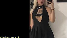 Colombian Goth Latina Slut Gets Facial in Casting