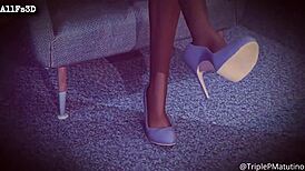 Wow! 3D Animated Footjob Feet Compilation in Hentai SFM Blender