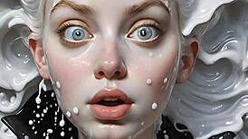 anime face painting with 100 ai facials feels unreal to me