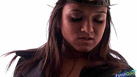 Female Firefighter Teases in Outdoor Striptease