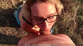 Picked up a teen hitchhiker for real outdoor banging