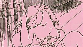 Vintage erotic drawing captures timeless sensual art.