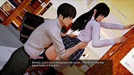 Brunette Hentai Academy Fuck