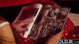 Tight teen pussy getting fucked and swallowing cumshot!