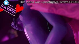 Detailed 3D Hentai of Linx and Joey in Lesbian Fortnite Porn Scene