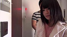 Asian Landlady Ami Gives Shaved Blowjob and Handjob