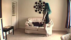 Sexy rogue performs enticing acts