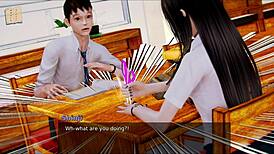 Brunette Hentai Academy Fuck