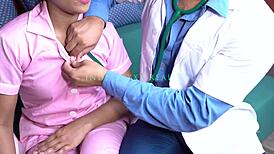 Indian doctor bangs patient hard in dirty hospital sex!