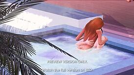 Hot Tub Romance In 3D Hentai Preview