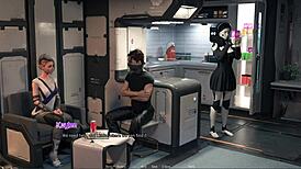 Horny blonde friend gives blowjob