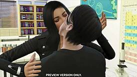 Holy crap, Damon and Elena in a wild classroom 3D hentai scene!