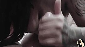 Redhead Teacher Masturbates with Dildo and Gives Blowjob