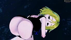 Anna's Wet Vagina Exorcises in Missionary Bent Over
