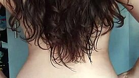 College girl teases tight pussy in lingerie