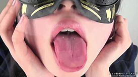 I’m obsessed with tongue spit fetish play