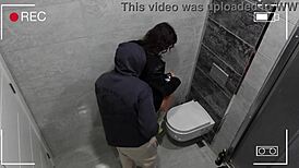 wife sneaks quick fucks at the club with bent-over action