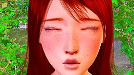 i'm exploring my new family's big asses and tits in this hentai game, fucking them all with my monster cock