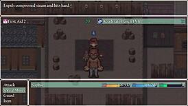 detective girl battles an old man and his giant robot in steam city part 7