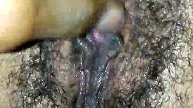 he licks and sucks her wet hairy pussy in beaver scene