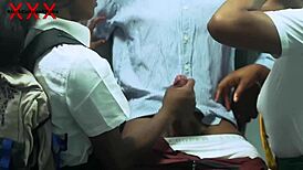 Lucky Teacher Gets Rough Sex from Two Naughty College Girls in Office for Grade Upgrades