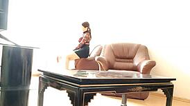 Stepmom and sex doll seduce stepson, then he fucks everyone but his girlfriend.