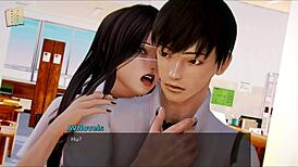 Brunette Hentai Academy Fuck