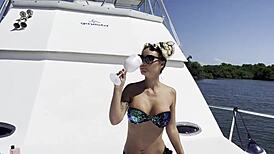 i fuck myself with dildo on yacht